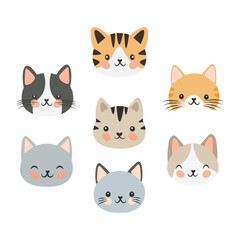 Round Kitty Head Cute Look