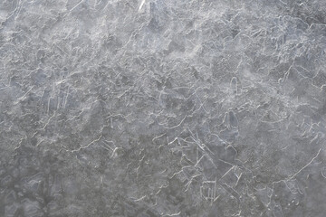 Thin ice on the river. Background.