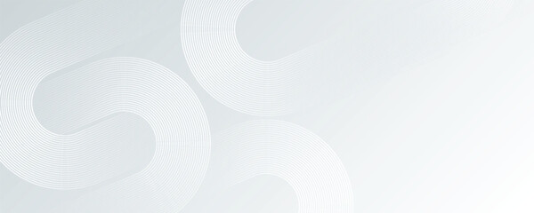 White and gray gradient abstract circle shape background vector design, Modern design