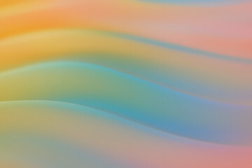 Abstract pastel gradient background with smooth wavy shapes in warm and cool tones, perfect for modern design, web, and digital art projects..