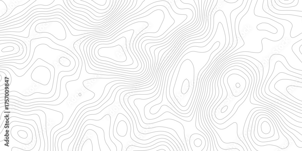 Wall mural Abstract topographic map background seamless contour lines pattern great for geographic cartographic and science-related designs