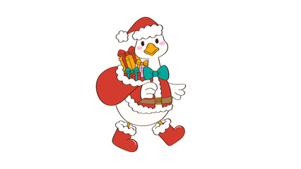 Hd transparent santa claus christmas decoration