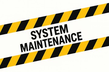 Scheduled maintenance update informative notification for online platform users