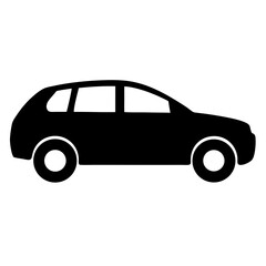 Illustration of a suv this simple black and white graphic depicts a classic suv, perfect for transportation, travel, or automotivethemed designs and projects