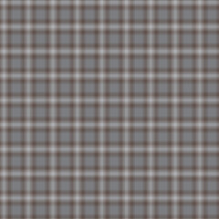 Seamless pattern of white and brown checkered fabric texture, a retro gingham textile design