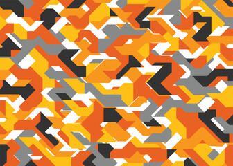 Abstract Geo camouflage pattern background. Vector illustration art backdrop