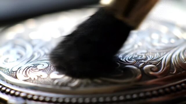 Engraved Silver Detail.