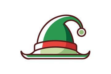 elf hat icon pointed cap fantasy character festive costume playful accessory