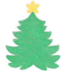 Obraz premium Christmas Tree PNG Clipart | Glowing Neon Holiday Tree Illustration | Cute New Year Decoration Art