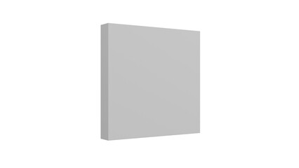 3D Render a blank book with a blank cover