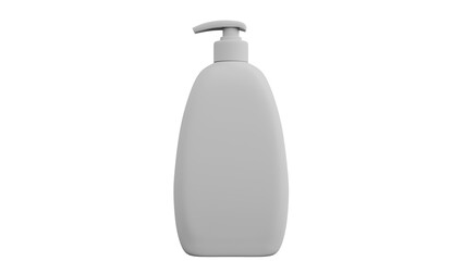 3D Render a bottle of liquid with a pump on top