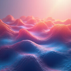 Abstract colorful waves background illustration
