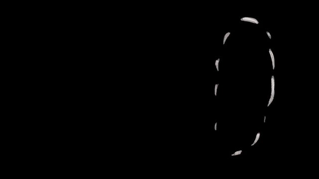 Smoke element hand drawn in 4K resolution video. Cartoon smoke element.