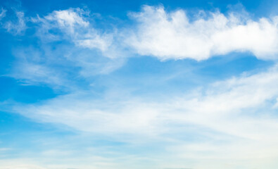 Obraz premium Sky cloud blue nature background paronama web cloudy summer winter season day, light beauty horizon spring brigth gradient calm abstract backdrop air nature view wallpaper landscape environment