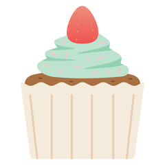 cupcake vector illustration