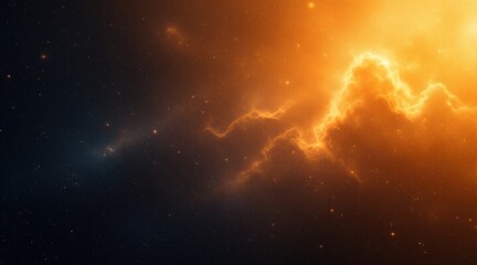 Vibrant cosmic nebula with glowing energy and stars