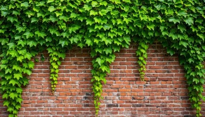 Brick Wall with Ivy &mdash; Nature Meets Architecture