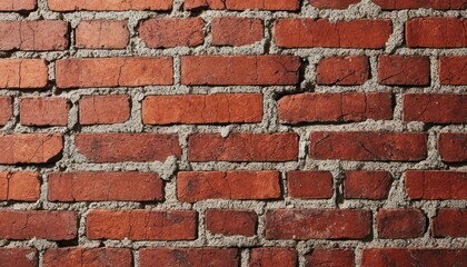 Obraz premium Aged Brick Wall with Cracks — Rustic Vintage Texture