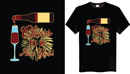 Cheers to a New Year! 2026 New Year T-shirt Design