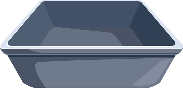 Grey rectangular baking tray ready for cooking, perfect for creating cakes, cookies, or other baked goods