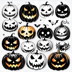 Halloween pumpkin graphic collection