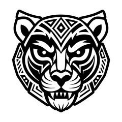 Glyph style icon showing a cougar symbol