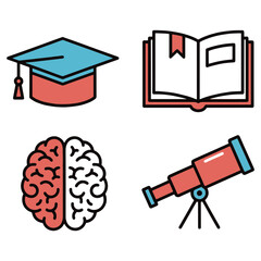 Education and Exploration Icons