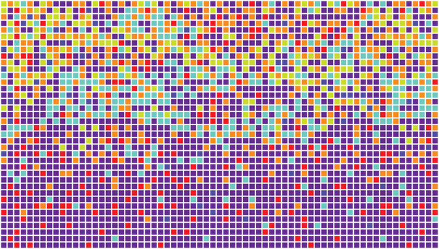Mosaic pixel grid colorful abstract vector pattern background
