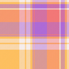 Linen fabric pattern plaid, greeting texture vector check. Styling background tartan textile seamless in amber and white colors.