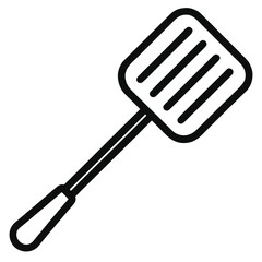 Cooking Spatula Icon — Kitchen Utensil and Cooking Tool Vector