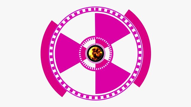 Roulette Icon editable Fortune Wheel isolated on white background.