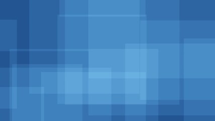 Loopable slow motion abstract geometric background of overlapping blue rectangles and squares, modern professional digital design backdrop - Powered by Adobe