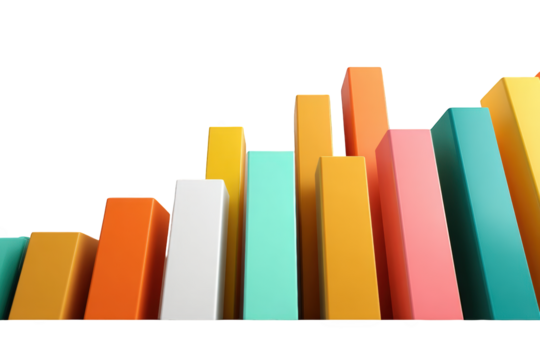 Colorful 3D bar graph ascending (1)