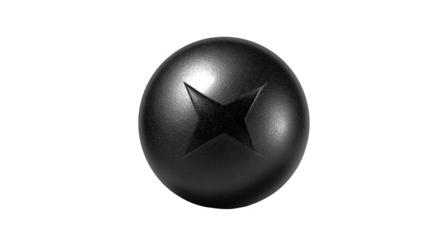Dark sphere with a centered star