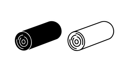 Rolled carpet with transparent background