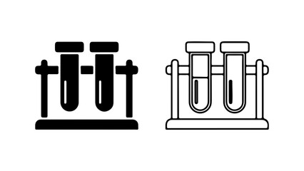 Laboratory glassware with transparent background
