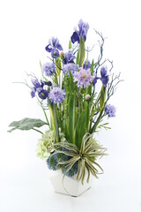 Iris's floral art works. Photography of floral art and close-up shots.