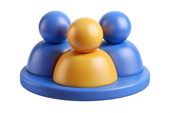 blue and white people