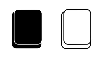 Rounded square button with transparent background