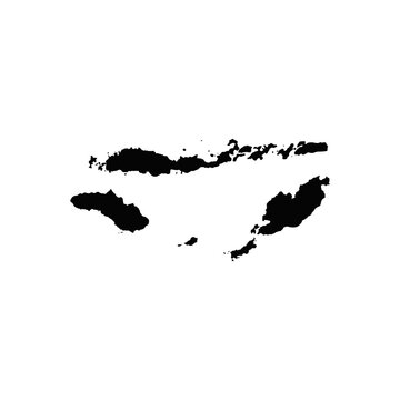 west nusa tenggara map silhouette. indonesia country map.