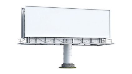 Obraz premium Blank billboard against a plain background