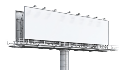 Blank billboard.  Empty advertising display