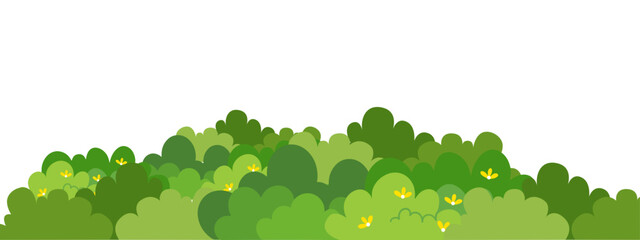 vector illustration of a tree, vector illustration of an abstract background, green grass isolated on white background