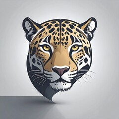 Jaguar head graphic on a gray background