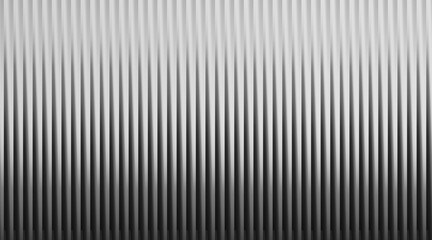 Obraz premium Monochrome corrugated metal sheet surface with vertical lines and gradient light