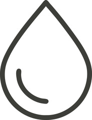 Fototapeta premium Simple water drop icon isolated on white background