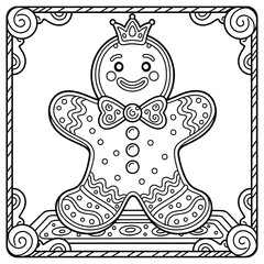 Fototapeta premium Christmas coloring pages for kids amazon kdp