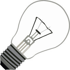 Tilted light bulb vector.eps