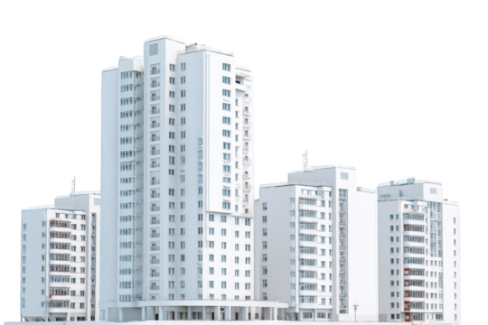 Modern apartment high-rises