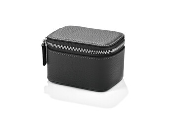 black leather case